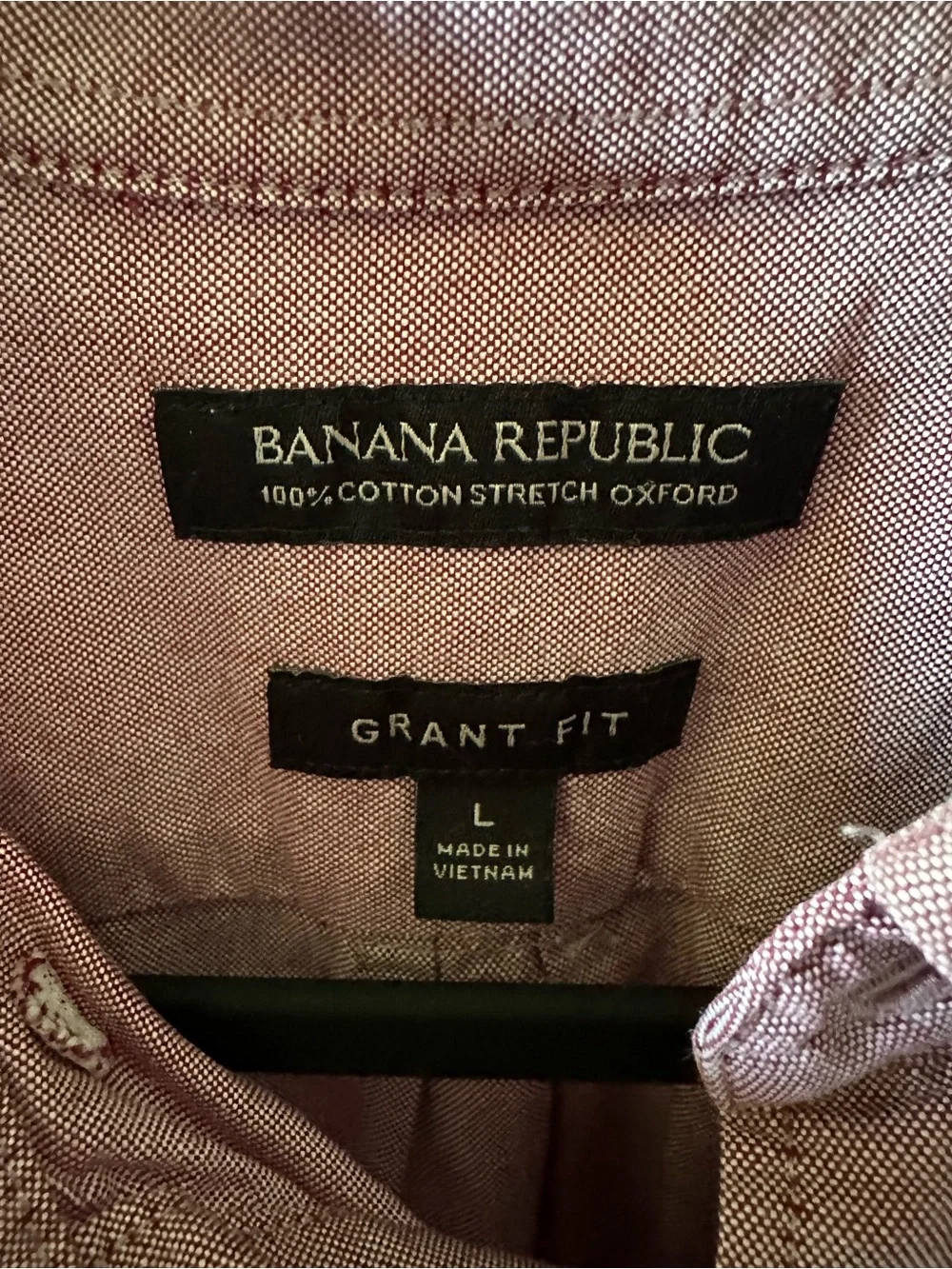 Banana Republic Menswear Dusty Rose Button-Up Shirt